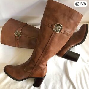 Etienne Aigner Brown Heeled Boots